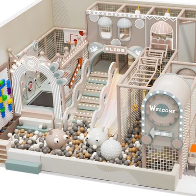 Good price Clock Themed Custom Indoor Playground Wear Resistant Toddler Indoor Playground online