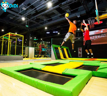 Good price 180SQM Customized Indoor Trampoline Playground Harmless For Exercise And Relax online
